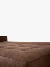 Swyft Model 02 Large 3 Seater Sofa Bed, Dark Leg, Faux Leather Chestnut - thumbnail 3