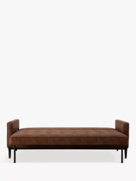 Swyft Model 02 Large 3 Seater Sofa Bed, Dark Leg, Faux Leather Chestnut - thumbnail 6