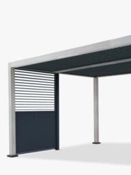 KETTLER Signature Pergola Louvre Panel, 150cm, Grey - thumbnail 1