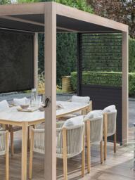 KETTLER Signature Pergola Louvre Panel, 150cm, Grey - thumbnail 2
