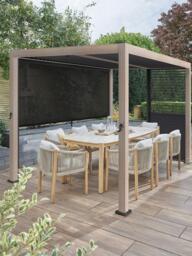 KETTLER Signature Pergola Louvre Panel, 150cm, Grey - thumbnail 3