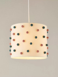 John Lewis Pom Pom Lamp & Ceiling Shade, Plaster - thumbnail 3