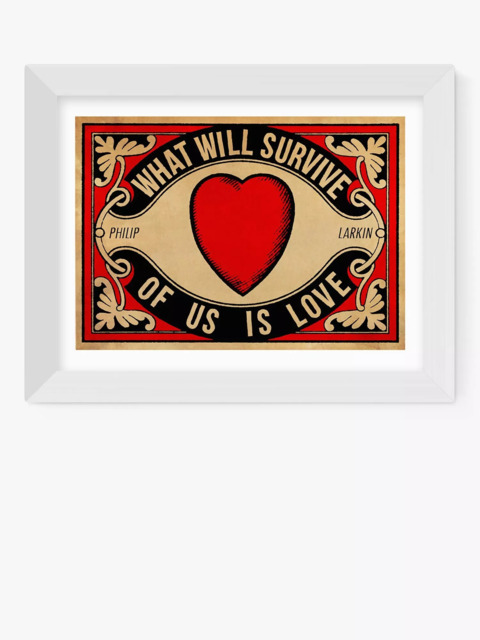 EAST END PRINTS Indieprints 'Arundel Tomb - Love' Framed Print