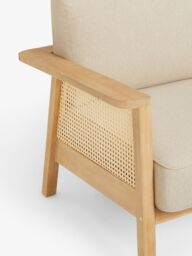John Lewis Rattan 2-Seater Garden Sofa, FSC-Certified (Acacia Wood), Natural - thumbnail 3