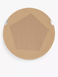 John Lewis Slim Solid Oak Wood Round Wall Mirror - thumbnail 4