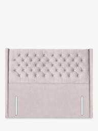 John Lewis Margot Winged Full Depth Upholstered Headboard, Double