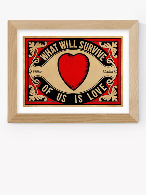 EAST END PRINTS Indieprints 'Arundel Tomb - Love' Framed Print