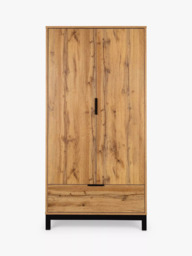 Julian Bowen Bali Double Wardrobe with 1 Drawer, Oak - thumbnail 4
