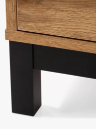 Julian Bowen Bali Double Wardrobe with 1 Drawer, Oak - thumbnail 5