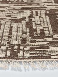 John Lewis Moroccan Abstract Wool Rich Rug, Cocoa - thumbnail 4