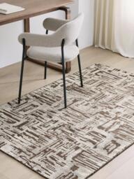 John Lewis Moroccan Abstract Wool Rich Rug, Cocoa - thumbnail 2