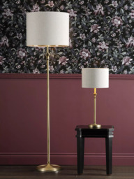 Laura Ashley Highgrove Table Lamp, Polished Nickel - thumbnail 3