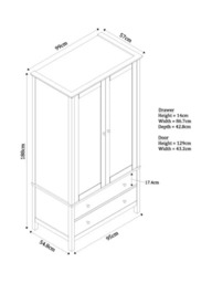 John Lewis Wilton 2 Door Wardrobe - thumbnail 6