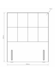 Hypnos Victoria Euro Slim Upholstered Headboard, Double - thumbnail 4