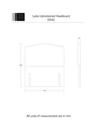 John Lewis Lydia Full Depth Upholstered Headboard, King Size - thumbnail 4