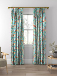 Harlequin Hide And Seek Made to Measure Curtains or Roman Blind, Poppy/Marine/Ochre - thumbnail 5