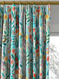 Harlequin Hide And Seek Made to Measure Curtains or Roman Blind, Poppy/Marine/Ochre - thumbnail 2