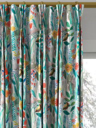 Harlequin Hide And Seek Made to Measure Curtains or Roman Blind, Poppy/Marine/Ochre - thumbnail 6
