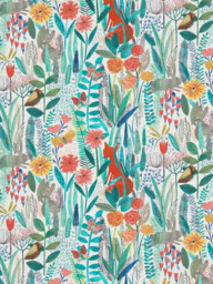 Harlequin Hide And Seek Made to Measure Curtains or Roman Blind, Poppy/Marine/Ochre