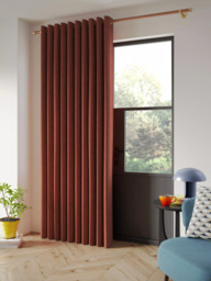 John Lewis Textured Weave Ultra Thermal Lined Eyelet Door Curtain - thumbnail 2