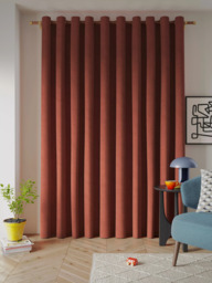 John Lewis Textured Weave Ultra Thermal Lined Eyelet Door Curtain - thumbnail 3