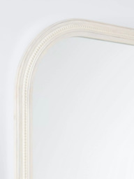John Lewis Hand-Carved Coastal Wood Frame Overmantel Wall Mirror, 95 x 105cm, White Wash - thumbnail 2