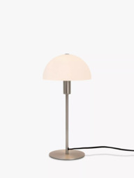 Nordlux Ellen Opal/Steel Table Lamp, Silver Grey - thumbnail 1
