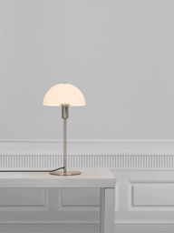 Nordlux Ellen Opal/Steel Table Lamp, Silver Grey - thumbnail 5