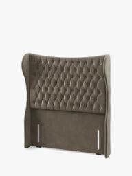 Hypnos Elizabeth Extra Wide Upholstered Headboard, Double - thumbnail 2