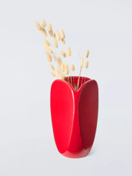 John Lewis X Collagerie Stoneware Vase, Red - thumbnail 3