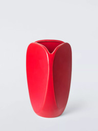 John Lewis X Collagerie Stoneware Vase, Red - thumbnail 1