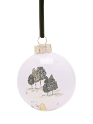 Disney Home x Sanderson Winnie The Pooh Christmas Baubles, Set of 6, Multi - thumbnail 4