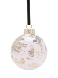 Disney Home x Sanderson Winnie The Pooh Christmas Baubles, Set of 6, Multi - thumbnail 3