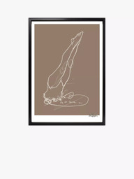 Brookpace Lascelles Anna Bulow 'Flow 5' Limited Edition Framed Print, 75 x 55cm, Grey