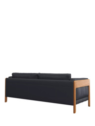 John Lewis Nest Grand 4 Seater Leather Sofa, Light Leg - thumbnail 4