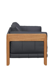 John Lewis Nest Grand 4 Seater Leather Sofa, Light Leg - thumbnail 3