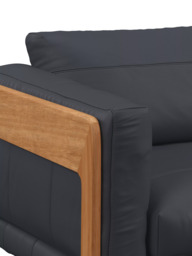 John Lewis Nest Grand 4 Seater Leather Sofa, Light Leg - thumbnail 6