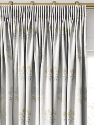 William Morris At Home Lily Flower Embroidered Made to Measure Curtains or Roman Blind, Ochre - thumbnail 2
