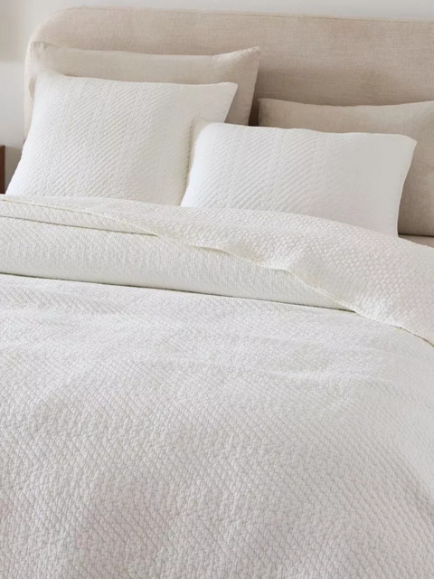 west elm Reflections Cotton Matelasse Bedspread, Super King - image 1