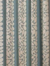 Orla Kiely Sycamore Stripe Pair Lined Eyelet Curtains, Duck Egg - thumbnail 3