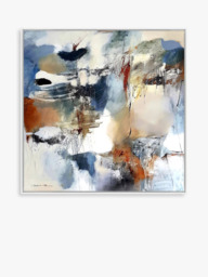 John Lewis Natasha Barnes 'Continuation' Framed Canvas Print, 104 x 104cm, Multi - thumbnail 1