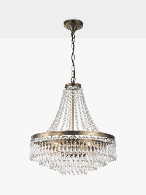 John Lewis La Scala Statement Swag Chandelier Ceiling Light, Satin Bronze - image 1