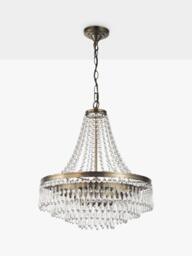 John Lewis La Scala Statement Swag Chandelier Ceiling Light, Satin Bronze - thumbnail 3
