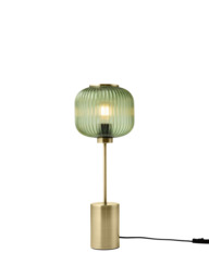 MADE Briz Textured Glass Table Lamp, Green
