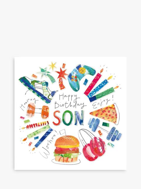 Woodmansterne Candles Son Birthday Card