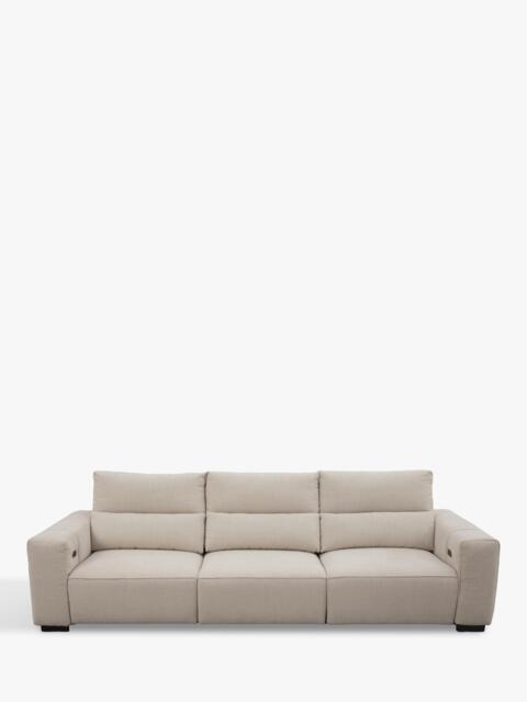 John Lewis Slider Large 3 Seater Sofa, Natural Chenille - image 1