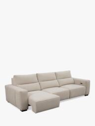John Lewis Slider Large 3 Seater Sofa, Natural Chenille - thumbnail 4