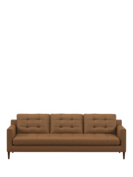 John Lewis Draper II Grand 4 Seater Leather Sofa, Dark Leg - thumbnail 5