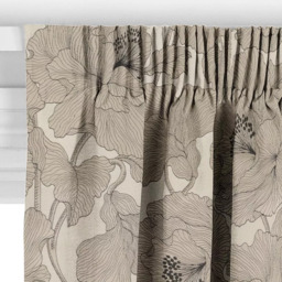 John Lewis Atulya Flower Made to Measure Curtains or Roman Blind, Cream - thumbnail 3