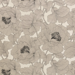 John Lewis Atulya Flower Made to Measure Curtains or Roman Blind, Cream - thumbnail 1